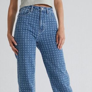 Pacsun Light Blue Allover Ripped Boyfriend Jeans